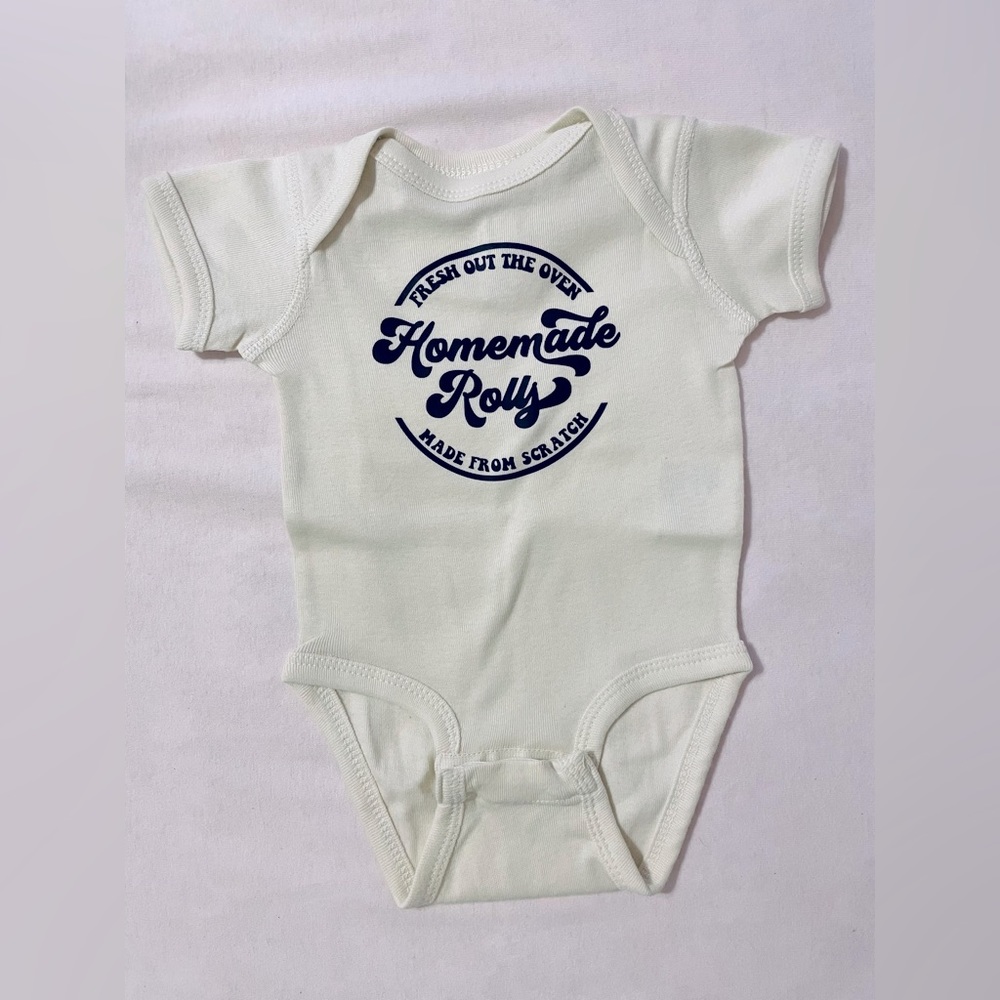 Homemade Rolls Onesie 6 Months